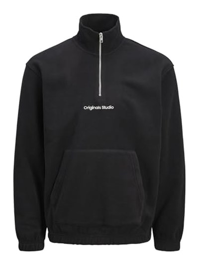 JACK & JONES Erkek polar sweatshirt baskılı polar sweatshirt