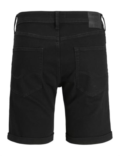 Jack & Jones Erkek Regular Fit Kot Şort - JJORiginal Rick Model Siyah XXL