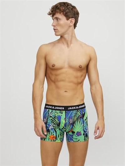 JACK & JONES JACFLOWER MIX TRUNKS 3 PACK Boxer Erkek