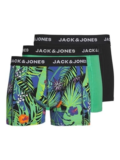 JACK & JONES JACFLOWER MIX TRUNKS 3 PACK Boxer Erkek