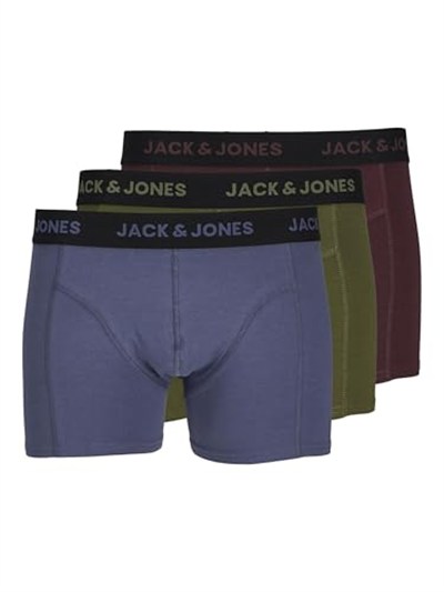 JACK & JONES JACJERRY SOLID TRUNKS 3 PACK Boxer Erkek