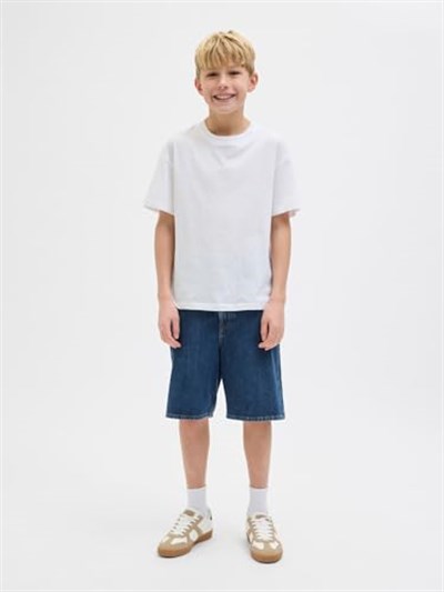 Jack & Jones Jack&Jones Jjıtony Jjoriginal Erkek Çocuk Denim Şort 12269813, Mavi, 10 Yaş
