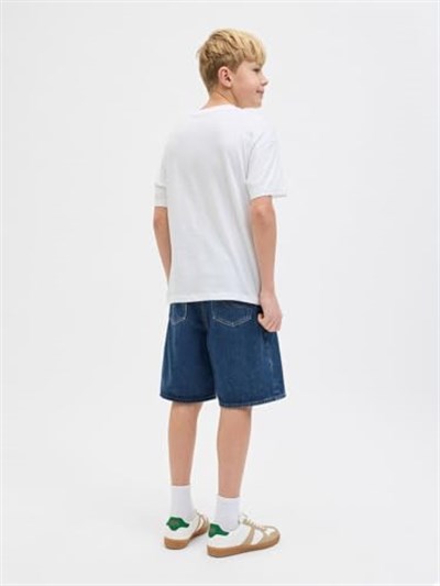 Jack & Jones Jack&Jones Jjıtony Jjoriginal Erkek Çocuk Denim Şort 12269813, Mavi, 10 Yaş