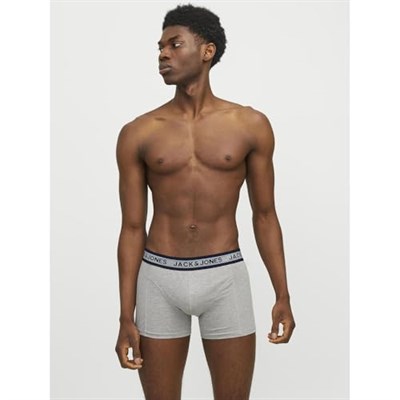 JACK & JONES Jacoliver Solid Trunks 3 Pack Ln Boxer Şort Erkekler