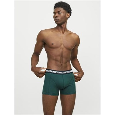 JACK & JONES Jacoliver Solid Trunks 3 Pack Ln Boxer Şort Erkekler