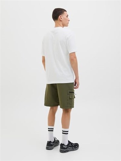 JACK & JONES Jcosago Logo Slub Tee Ss Crew Neck Jcosago Logo Slub Tee Ss Crew Neck Erkekler