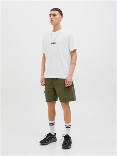 JACK & JONES Jcosago Logo Slub Tee Ss Crew Neck Jcosago Logo Slub Tee Ss Crew Neck Erkekler
