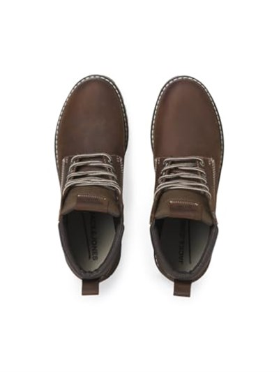 JACK & JONES JFWQUEENSWAY LEATHER BOOT SN BotErkek