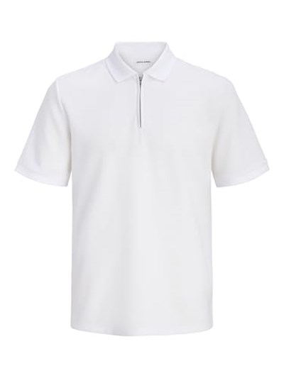 JACK & JONES Jjeaustin Zip Polo Ss Sn Jjeaustin Zip Polo Ss Sn Erkekler