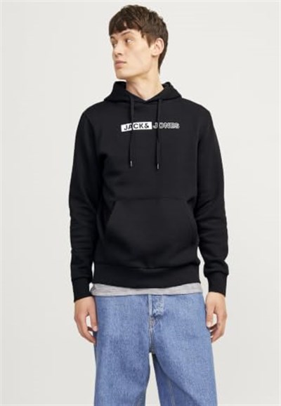 JACK & JONES Jjecorp Logo Sweat Hood Play NoosKapüşonlu kazakErkek
