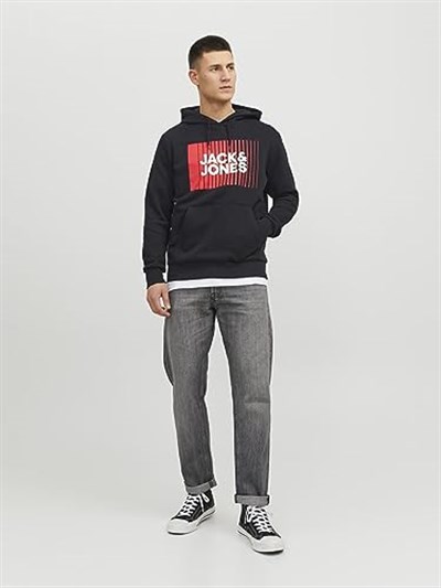 JACK & JONES JJECORP LOGO SWEAT HOOD PLAY NOOS Sweatshirt Erkek