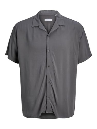 JACK & JONES Jjejeff Solid Resort Shirt S/S Sn Pls Kısa kollu gömlek Erkekler