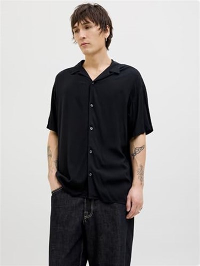 JACK & JONES JJEJEFF SOLID RESORT SHIRT S/S SN Gömlek Erkek