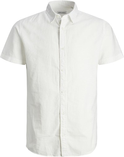JACK & JONES JJELINEN BLEND SHIRT SS SN JNR Gömlek Erkek çocuk