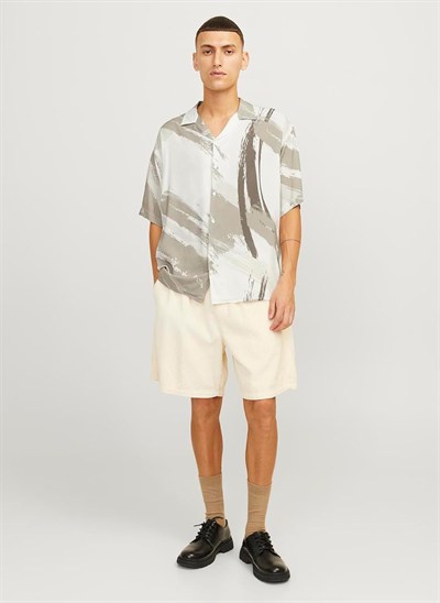 JACK & JONES JJJEFF ABSTRACT PRINT RESORT SHIRT SS Gömlek Erkek