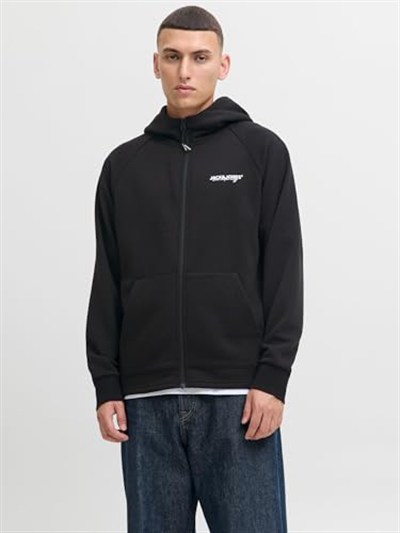 JACK & JONES Jjthatcher Sweat Zip Hood Kapüşonlu Fermuarlı Sweatshirt, 12278609
