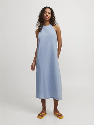 JACK & JONES JJXX JXANINE DENIM LONG DRESS DNM Elbise Kadın