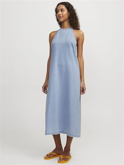 JACK & JONES JJXX JXANINE DENIM LONG DRESS DNM Elbise Kadın
