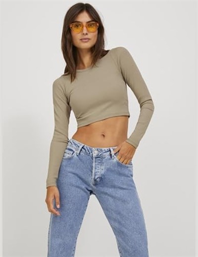 Jack & Jones Jjxx Jxfeline Ls Rib Tee Noos Tişört Kadın