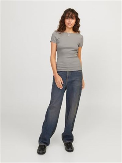 JACK & JONES JJXX JXFINLEY STR RIB TOP JRS Tişört Kadın