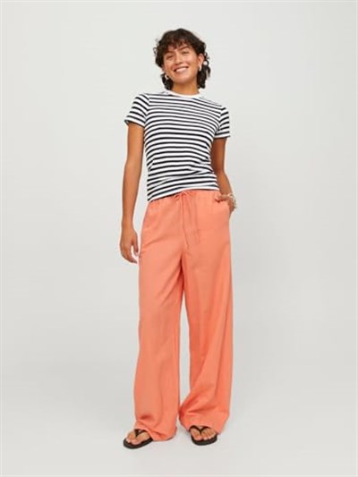 JACK & JONES JJXX JXFLORA LINEN BLEND MW PANT WVN SN Pantolon Kadın