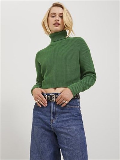 JACK & JONES JJXX JXLIV TWIST CROP HIGH NECK KNIT Triko Kadın