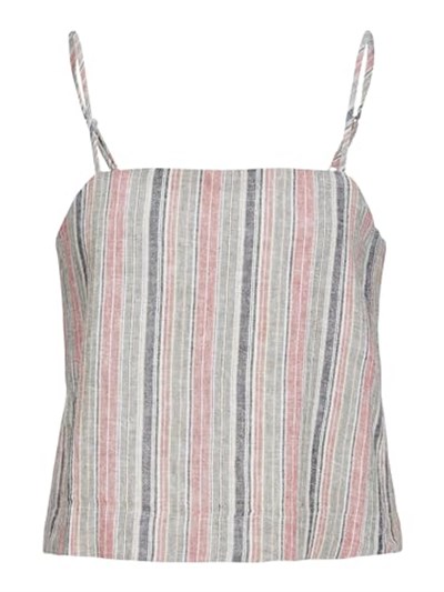 JACK & JONES JJXX JXRAYA LINEN SINGLET TOP PNT Tişört Kadın