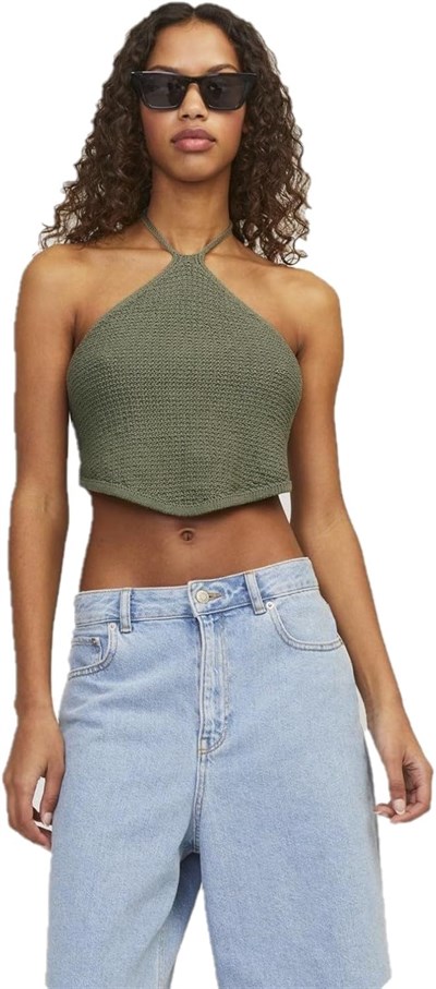 JACK & JONES JJXX JXZURI HALTERNECK TOP KNIT Triko Kadın