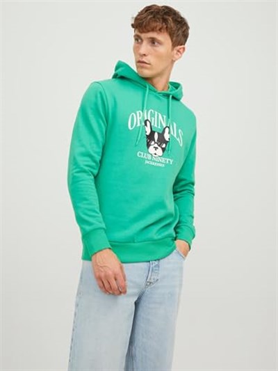 JACK & JONES JORBEWARE SWEAT HOOD FST Sweatshirt Erkek