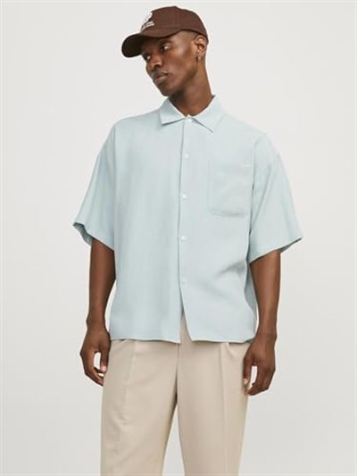 JACK & JONES JORJOHN OVERSIZED SHIRT SS LN Gömlek Erkek