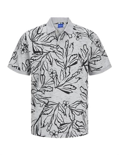 JACK & JONES JORLAFAYETTE AOP SS POLO Polo Tişört Erkek