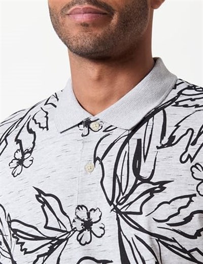 JACK & JONES JORLAFAYETTE AOP SS POLO Polo Tişört Erkek