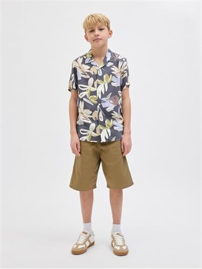 Jack & Jones Jorluke Varenna Erkek Çocuk Gömlek, Gri, 16 Yaş