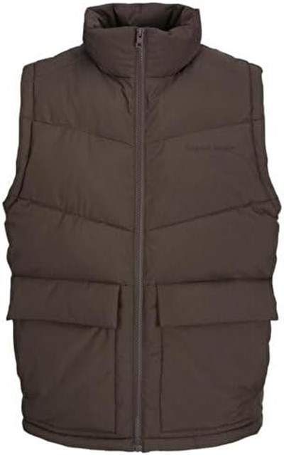 Jack Jones Jorvesterbro Bodywarmer Erkek Yeleği 12238853-CHOCOLATE-BROWN Kahverengi