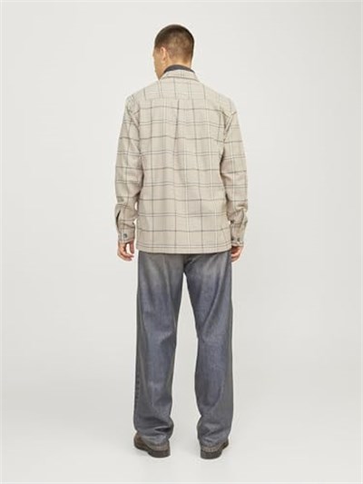 JACK & JONES JPRRAYMOND MELANGE CHECK LS OVERSHIRT SN Gömlek Erkek