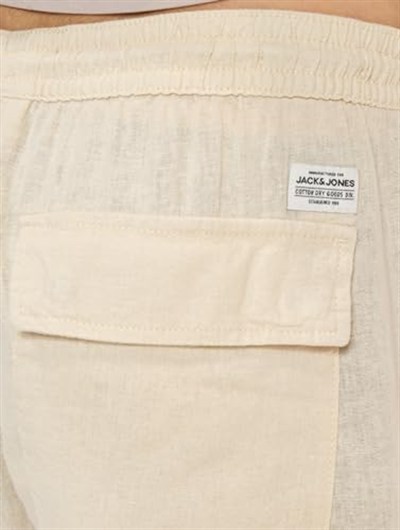 JACK & JONES JPSTBILL JJNATE LINEN BLEND CARGO JOGGER Kargo Pantolon Erkek