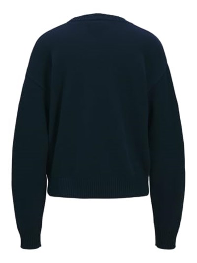JACK & JONES JXBROOK CREW NECK KNIT Kadın Triko/Kazak Maritime Blue Detail:/Studio L