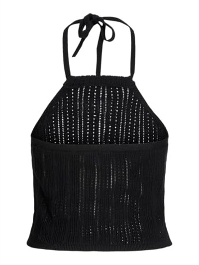JACK & JONES JXZOELLA HALTERNECK TOP KNIT Kadın Triko/Kazak Black XS