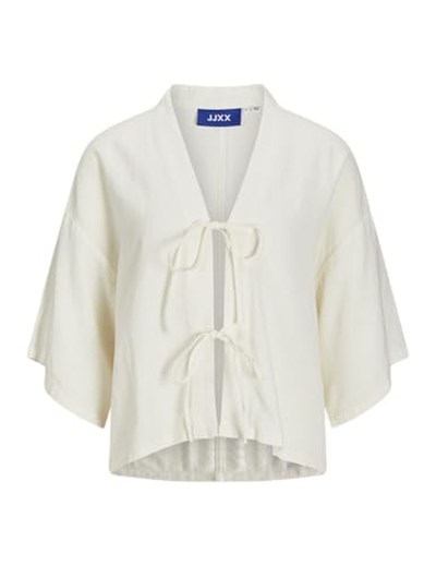 JACK & JONES Kadın Tunik JXBREEZE SUMMER KIMONO 3/4 TOP WVN