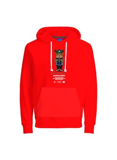Jack & Jones Kapüşon Yaka Yeşil Erkek Sweatshirt JORDENIMDOG SWEAT HOOD