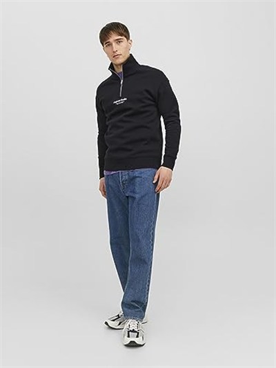 JACK & JONES ORIGINALS JORVESTERBRO SWEAT QUARTER ZIP HN SN Sweatshirt Erkek