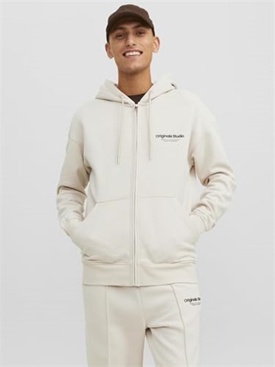 JACK & JONES Vesterbro Kapüşonlu Fermuarlı Sweatshirt, 06-12241691-2