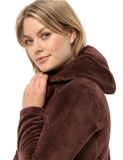 Jack Wolfskin Bayan Rotwand Hooded Fz W Polar Ceket