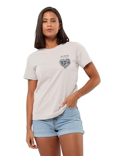 Jack Wolfskin Discover Heart T W Tişört Kadınlar