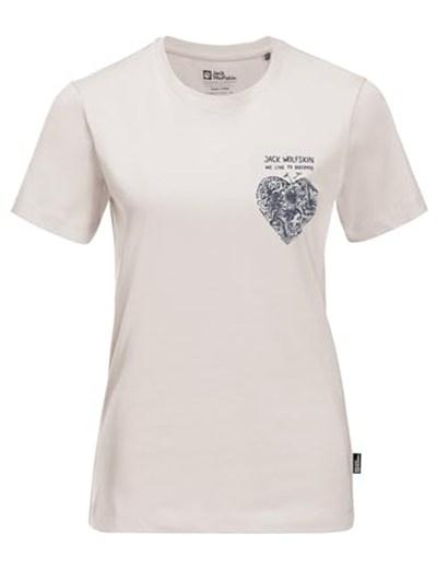 Jack Wolfskin Discover Heart T W Tişört Kadınlar