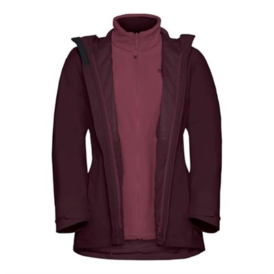 Jack Wolfskin Kadın NORRLAND 3ü 1 arada W 3ü 1 arada ceket