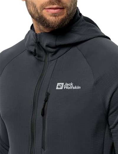 Jack Wolfskin Kolbenberg kapüşonlu erkek polar ceket