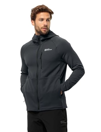 Jack Wolfskin Kolbenberg kapüşonlu erkek polar ceket