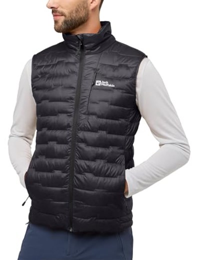 Jack Wolfskin Passamani Down Vest M Erkek Günlük Yelek A61840-635 Siyah