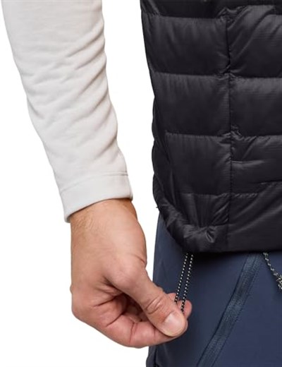 Jack Wolfskin Passamani Down Vest M Erkek Günlük Yelek A61840-635 Siyah